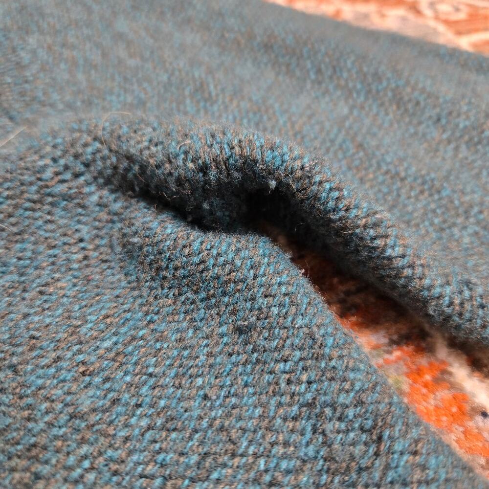 Orla Kiely Blue Vintage Inspired Dress Cashmere Wool Blend Natural Fibers - Picture 5 of 10